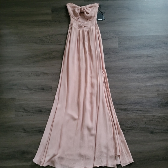 Reformation Blush Hibiscus Maxi Dress NWT Size X-Small - Picture 5 of 15